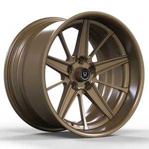 Wholesale Jeep Wrangler Bronze 2-PC Forged Alloy Rims Custom 20 21 and 22 inches 5x127 from china suppliers