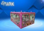 Big Glass Box Crane Game Machine Coin Operated Pink Princess Stereo Sound System