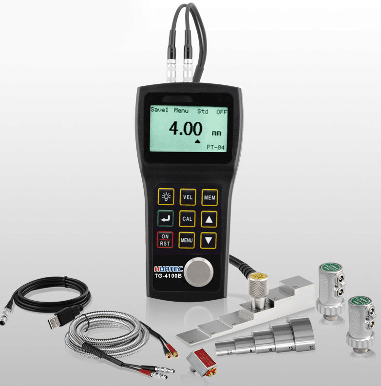 High Precision TG4100B Digital Ultrasonic Thickness Gauge 128X64 Pixel LCD With Backlight