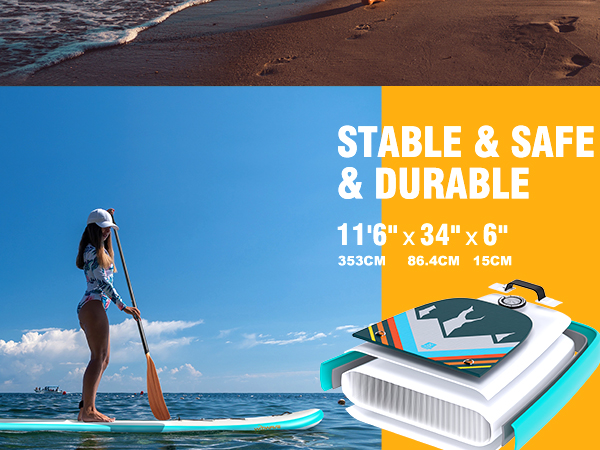 Stand Up Surf Race Board 11'6'' Inflatable Paddle Board with Pump and 10kgs Weight