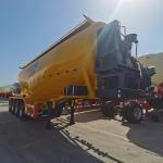 3 Axle Fly Ash / Flour Transport Tanker Heavy Duty Semi Trailer with 1310mm