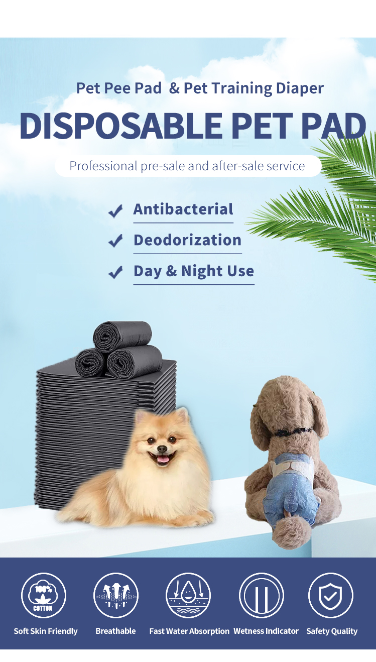 Male Puppy Training Absorbent Diaper Pads with SAP and Advantage of Humidity Indicator