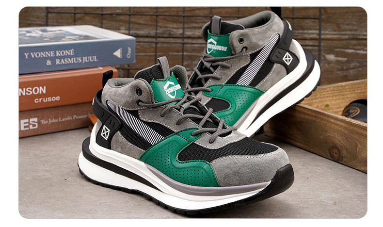 Light Work Shoes Kevlar Anti-proof Safety Sheos Novel Fashionable Mens Comfortable Safety Shoes Practical