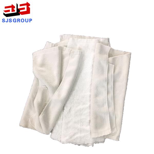 Good absorbency Industrial cleaning wiping rags white bath towel rags cotton