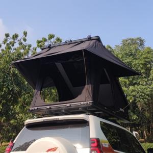 Wholesale 320G Polyester Cotton Triangle Rooftop Tent Aluminium Black Grey Color from china suppliers