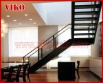 Double Steel Plate Staircase VK29S Stainless Steel, Power Coated,，Wooden ，Beech