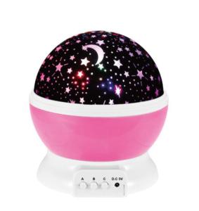 Wholesale 360 Degree Auto Rotating LED Projector Night Light 3xAAA battery from china suppliers