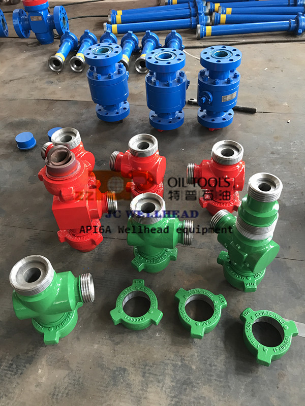 Integral Forging Tee Wellhead Connector AISI4130 High Pressure