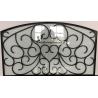 Buy cheap New Design Wrought Iron Glass door inserts Of 10*10 MM Black Steel Bar,1 from wholesalers