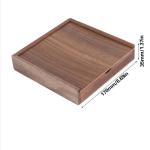 wedding gift storage box burnt color pull-out wooden photo storage box solid