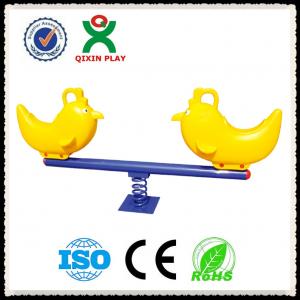 Wholesale Park equipment outdoor kids seesaw/Attractive Kids Plastic Outdoor Seesaw for Kids QX-096C from china suppliers