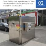 Food Beverage Kitchen Pre-cooling Pasta Chiller Device with 5.5KW Vacuum Pump