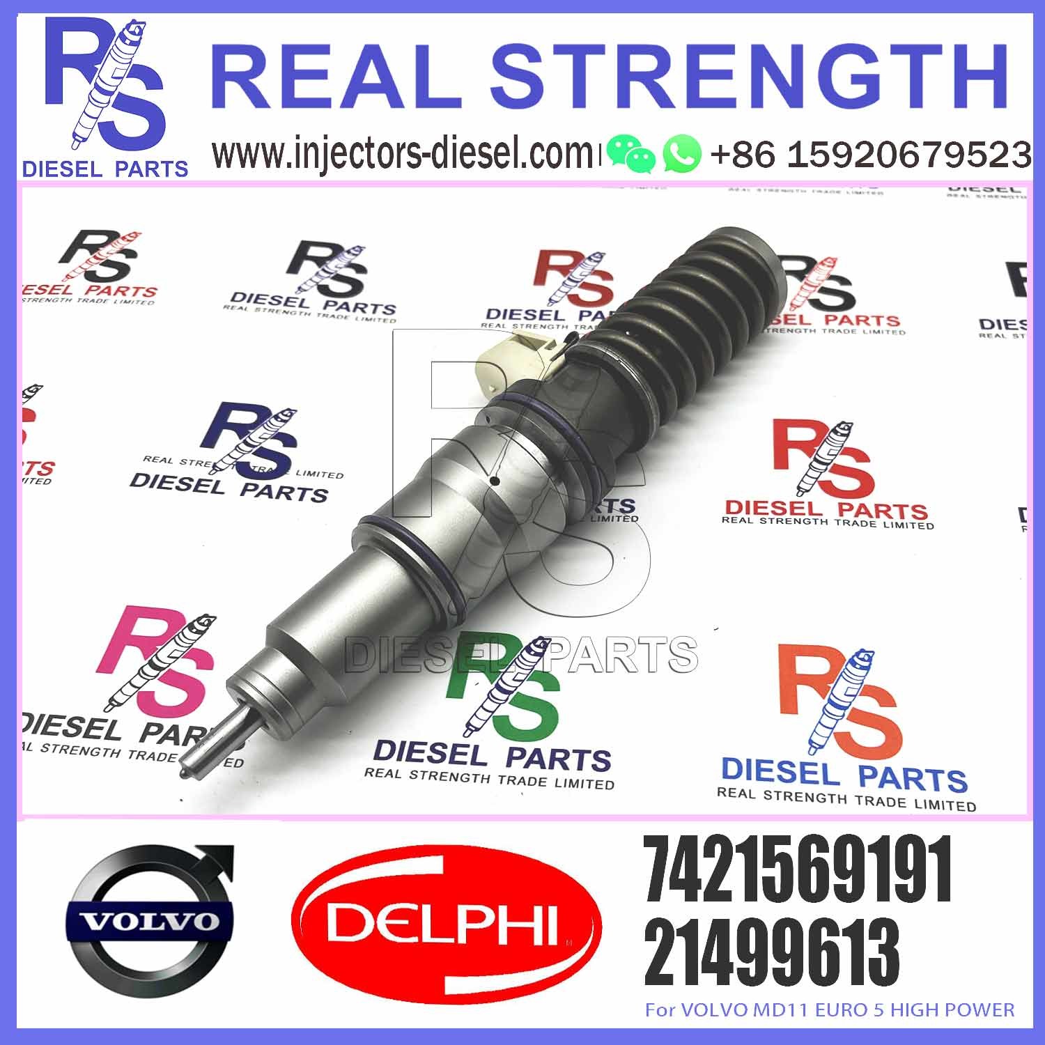 New Diesel Fuel Injector 21569191 for V-O-L-V injector Del-phi 20972225 BEBE4D16001 BEBE4N01001 for D11 7421569191