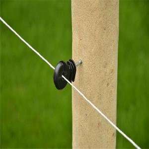 Wholesale Wood Post Black Electric Fence Insulators Screw In Ring Insulator from china suppliers