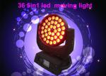 DMX RGBW 36 x 10w LED Moving Head Light For Concert / Theatre Stage Lighting