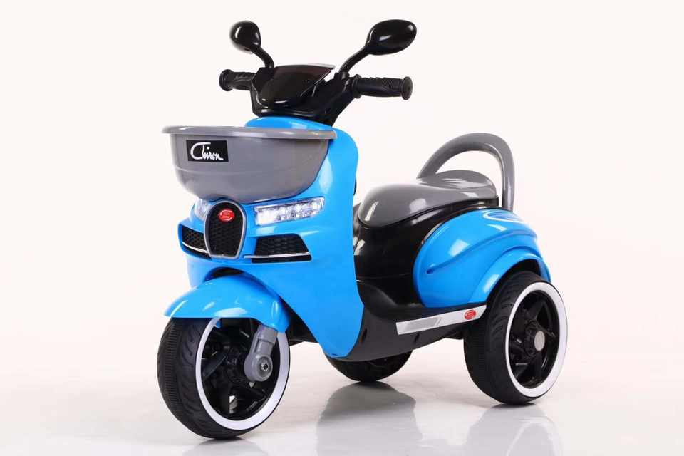 Mini Tricycle Ride On Toy Car 6V Electric Motorcycle for Kids Unisex Assortment Bundle