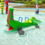 Fiberglass Multiple Colored Water Park Buckets Amusement Water Park Spray Toys