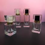 30ML Perfume Subpackage Bottle 50ML Spray Acrylic Cap Square Glass
