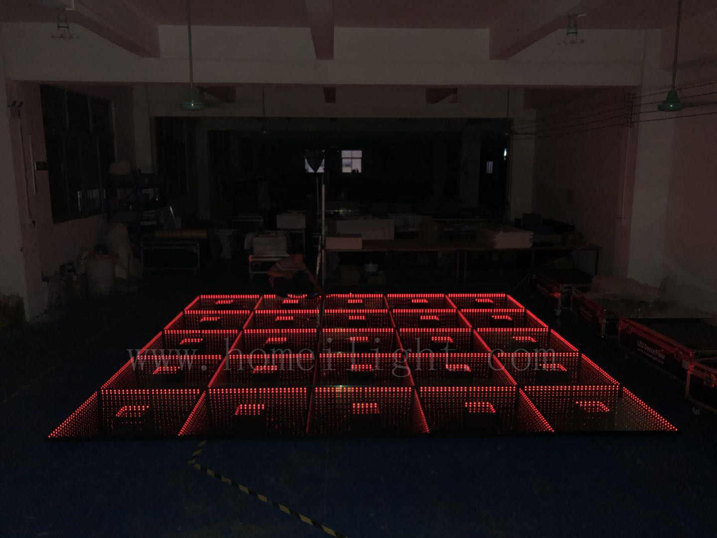 LED Light Source Double Tunnel Dance Floor for Big Events Wedding Stage Club Show