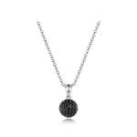 Colorful Ball 925 Silver CZ Pendant AAA Grade Rhodium Plating