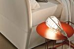 Simple Style Panna Cotta Table , Bass Design Metal Side Tables Stainless Steel