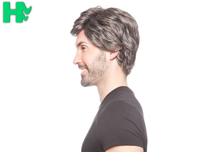 Classic style Sythetic Hair Wigs Short For Old Men No Tangle No shed