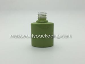Wholesale special powder coating gel polish bottle double coating gel polish bottle nail polish packaging cap and flat brush from china suppliers