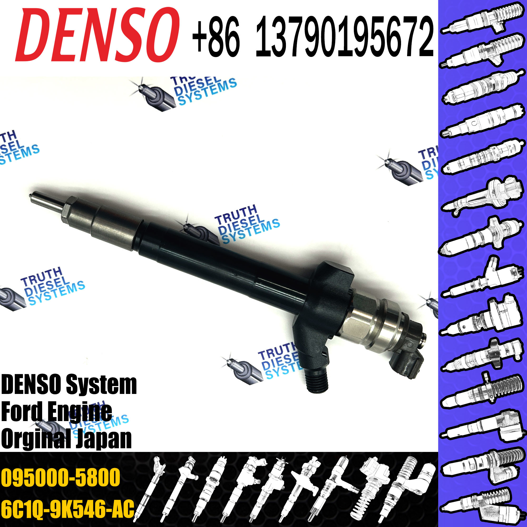 095000-6250 095000-6253 16600ec00a 16600-ec00a 16600-eb70d 16600-eb70c 16600-eb70a Common Rail Injector For Nissan YD25