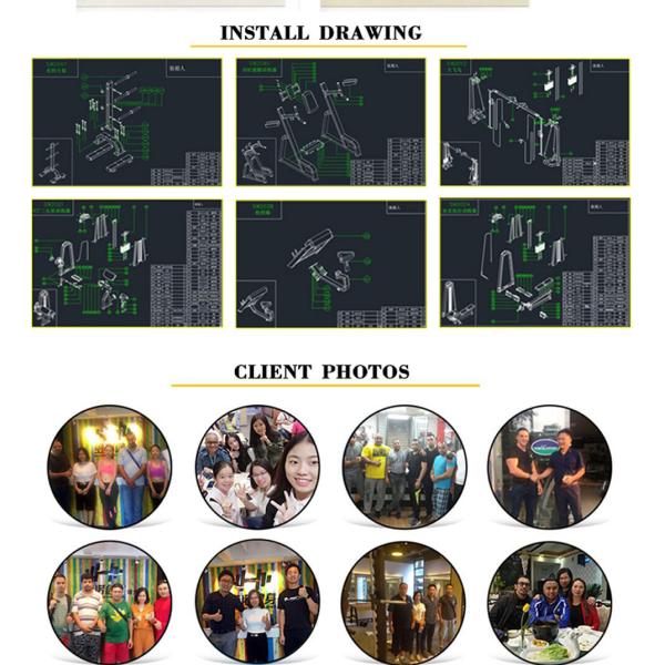 Rowing Trainer Plate Loaded Gym Equipment Home Gym 1560*1430*1470mm