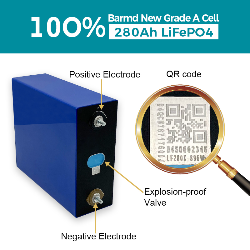 Deep Cycle Solar Storage Lithium Battery 3.2V 280AH Solar Energy Storage
