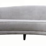 White Fabric Modern Living Room Couches With Solid Wood Frame