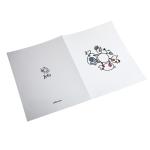 Fold paper leaflet flyer printing, leaflet printing, advertising leaflet