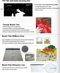 Green house film, pp non-woven weed control sheet,mulch film w/pull-off hole