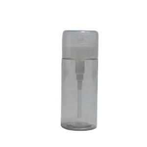 Wholesale 100ml PET Collar Customized Press Push Down Dispenser Bottle for Make Up Remover from china suppliers