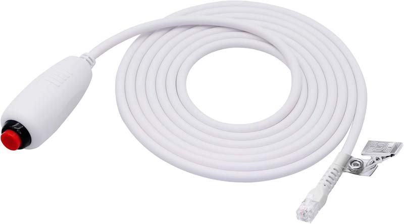 Custom RJ11 6Pin 4Core Single Button Hand Grip Nurse Call Cable with Clip for Nurse Station Nurse Call Station