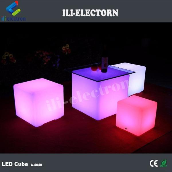Illuminating Led Cube Chair LED Party Rental Furniture
