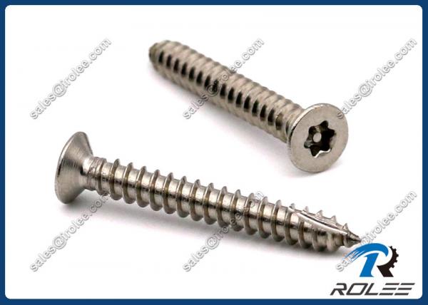 Quality Stainless Steel Flat head Torx Tamper Proof Self-tapping Thread Cutting Screws for sale