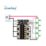 Enerkey 4S LifePo4 BMS 200A 3.2V Protection Board 12.8V Battery Pack For