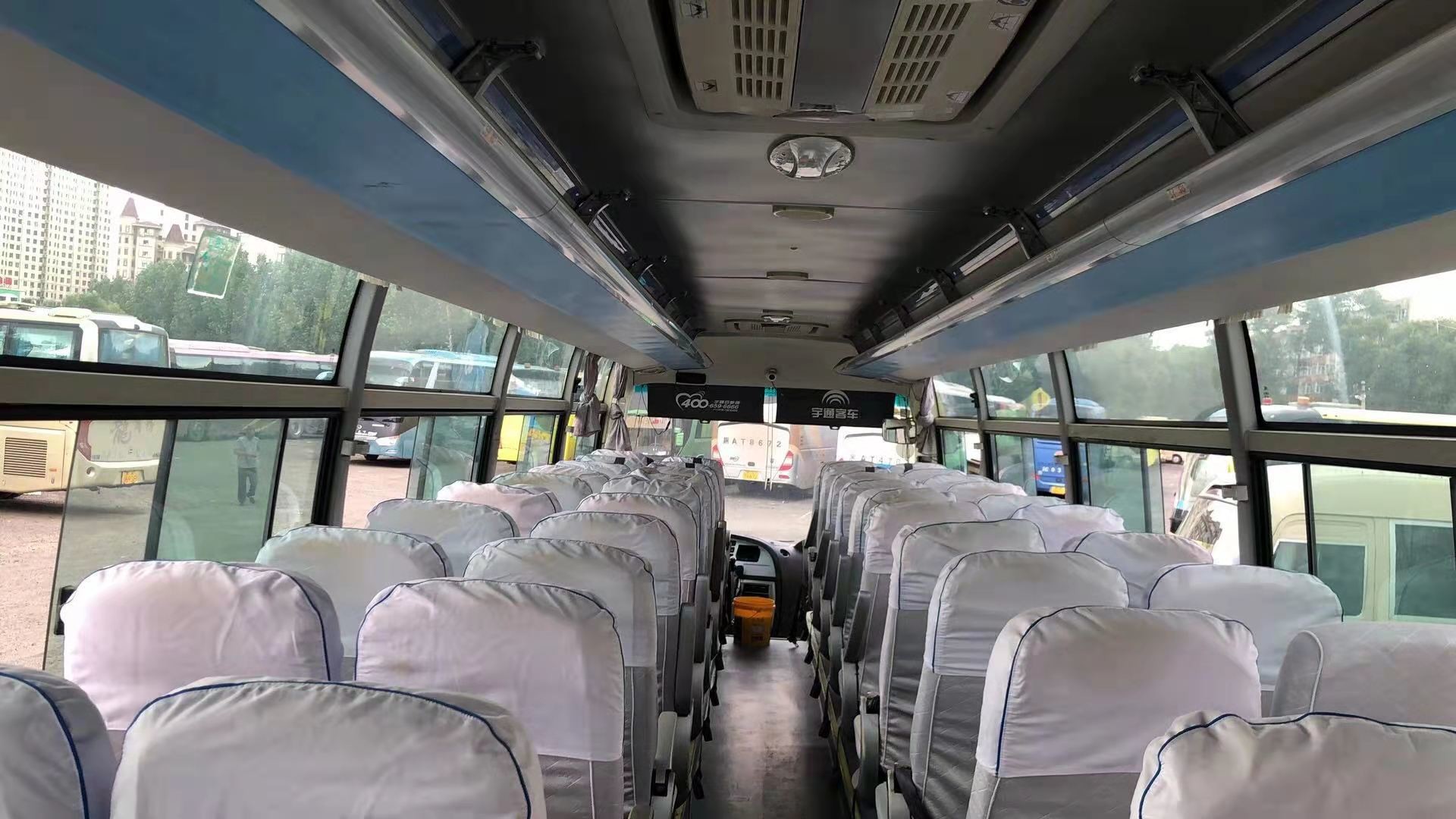 51 Seats Used Yutong ZK6107 Bus Used Coach Bus 2012 Year 100km/H Steering LHD NO Accident