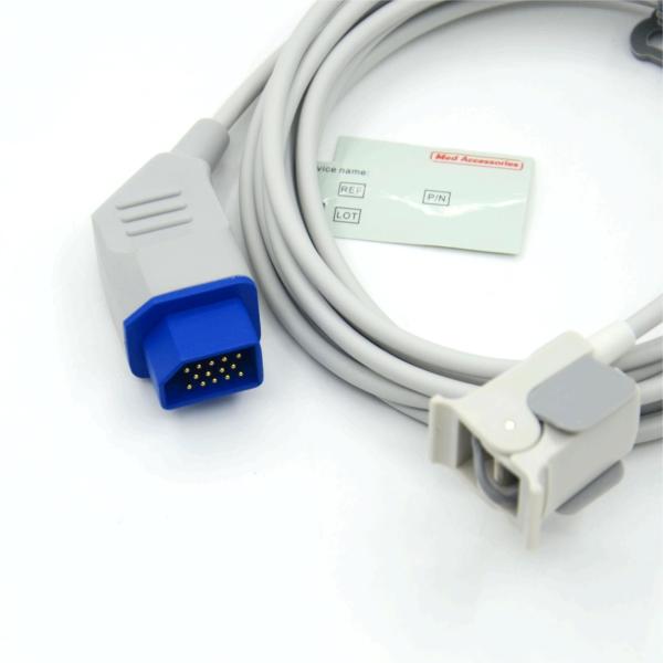 Reusable Manufacturer Monitor Accessories Compatible Nihon Kohden Pediatric finger Spo2 Reusable Sensor 14 Pins