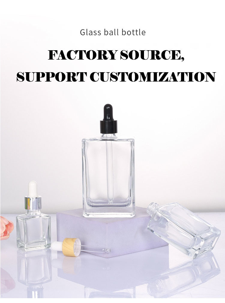 Customized Closure and Color 20g 30g 50g Dropper Bottle for Essential Oil Perfume