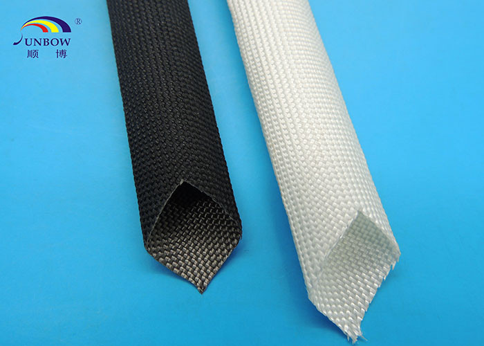 White High Temperature Fiberglass Sleeving for AC Motor / Generator / Electronics