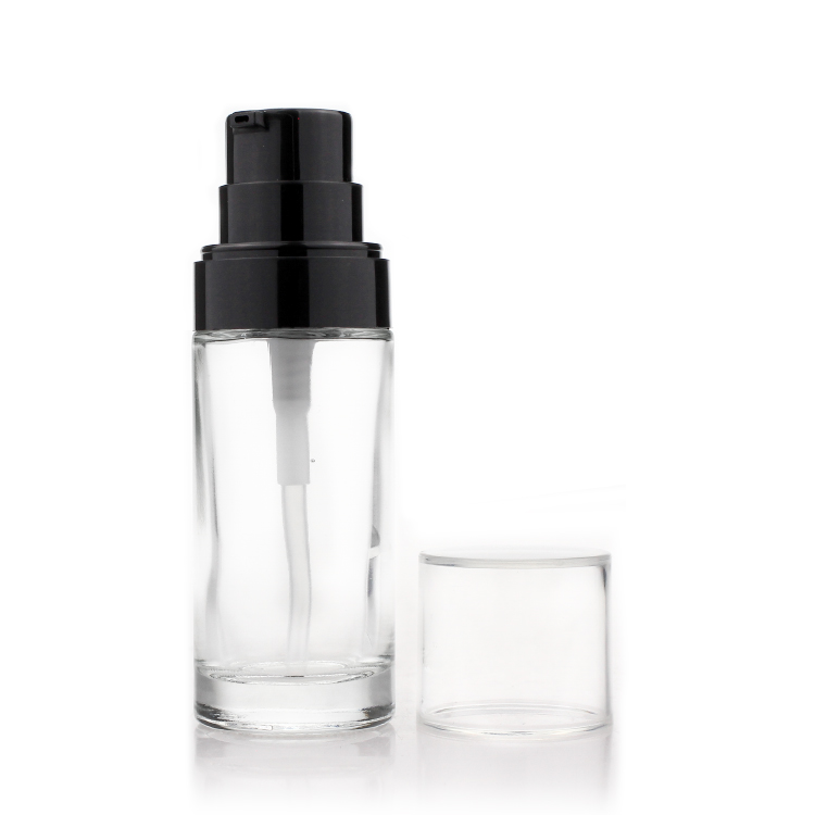 30ml Luxury Liquid Foundation Packaging Pump Lotion Glass Bottle