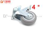 TPR Mute Flat Industrial Caster Wheels 75MM , Strong Caster Wheels For