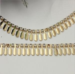 Wholesale Custom ladies handbag diamond hardware gold metal chain for handle bag from china suppliers