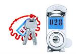 KFC / Bathroom Number Series Sliding Glass Door Security Locks Zinc Material