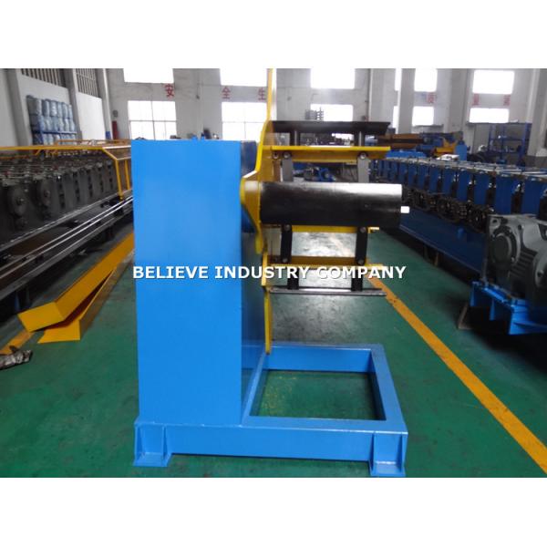 Manual Type Roll Forming Machine Parts , 3 Ton Unpowered Roll Former Decoiler