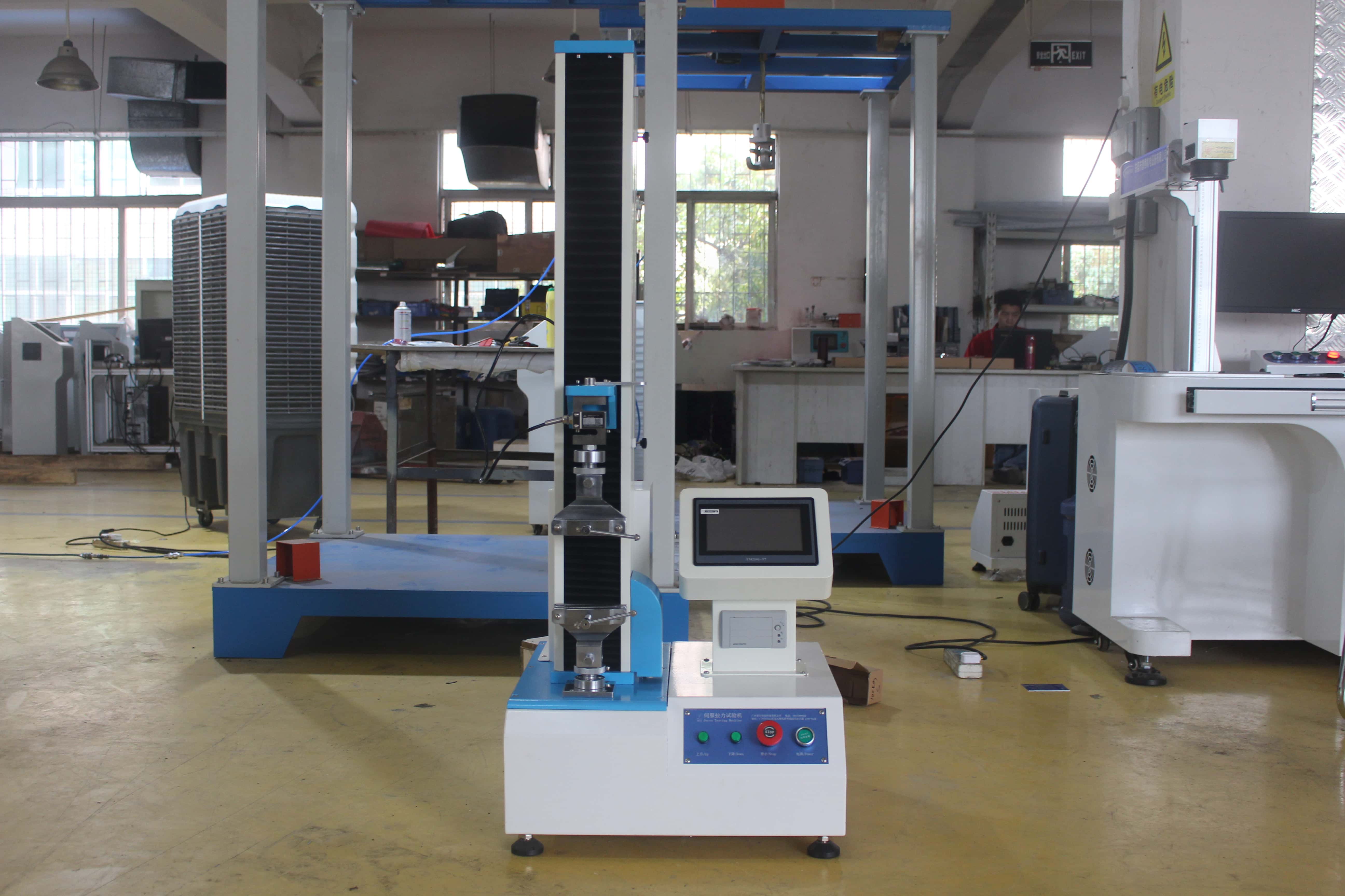 Automatic Single Column Tensile Tester 200kg Capacity Universal Material Testing Machine for Plastic Packaging Factory