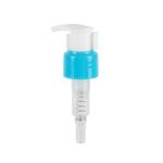 28/410 Sky Blue Left Right Clip Lock Lotion Pump Smooth Matte Plastic Lotion