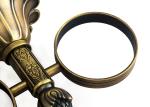 Antique Brass Bathroom Fittings Double Tumbler Holder Brass Material For Hotel